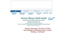 Desktop Screenshot of oceanwavesquiltguild.org